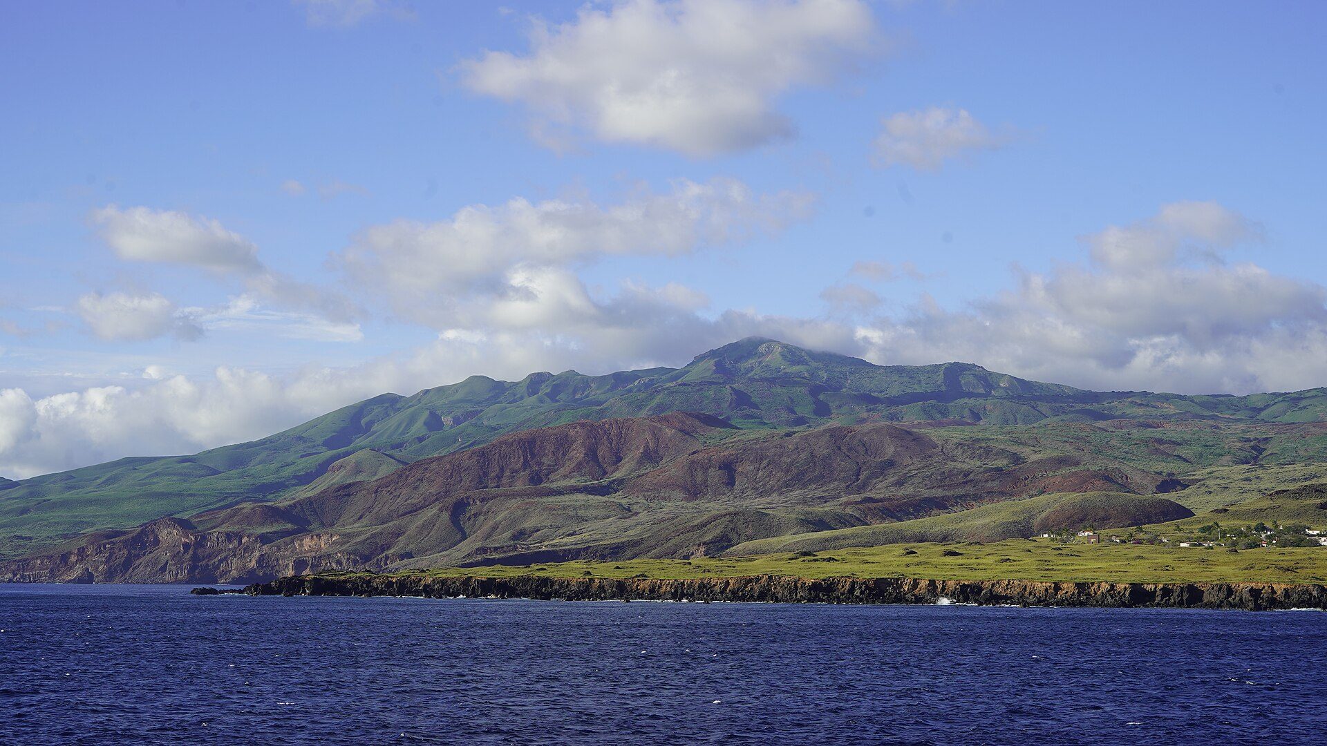 Aerial view of Isla Socorro, Revillagigedo