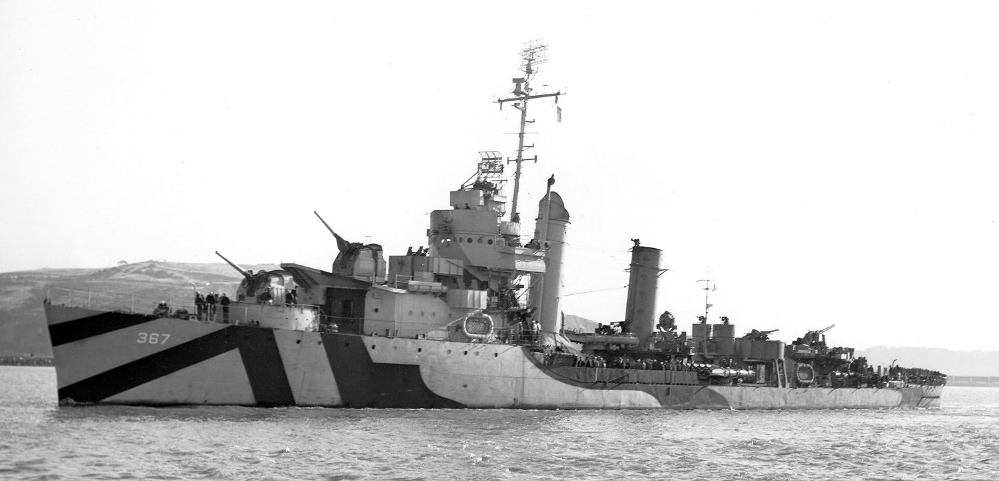 Historical portrait of USS Lamson — USS Lamson (DD-367)